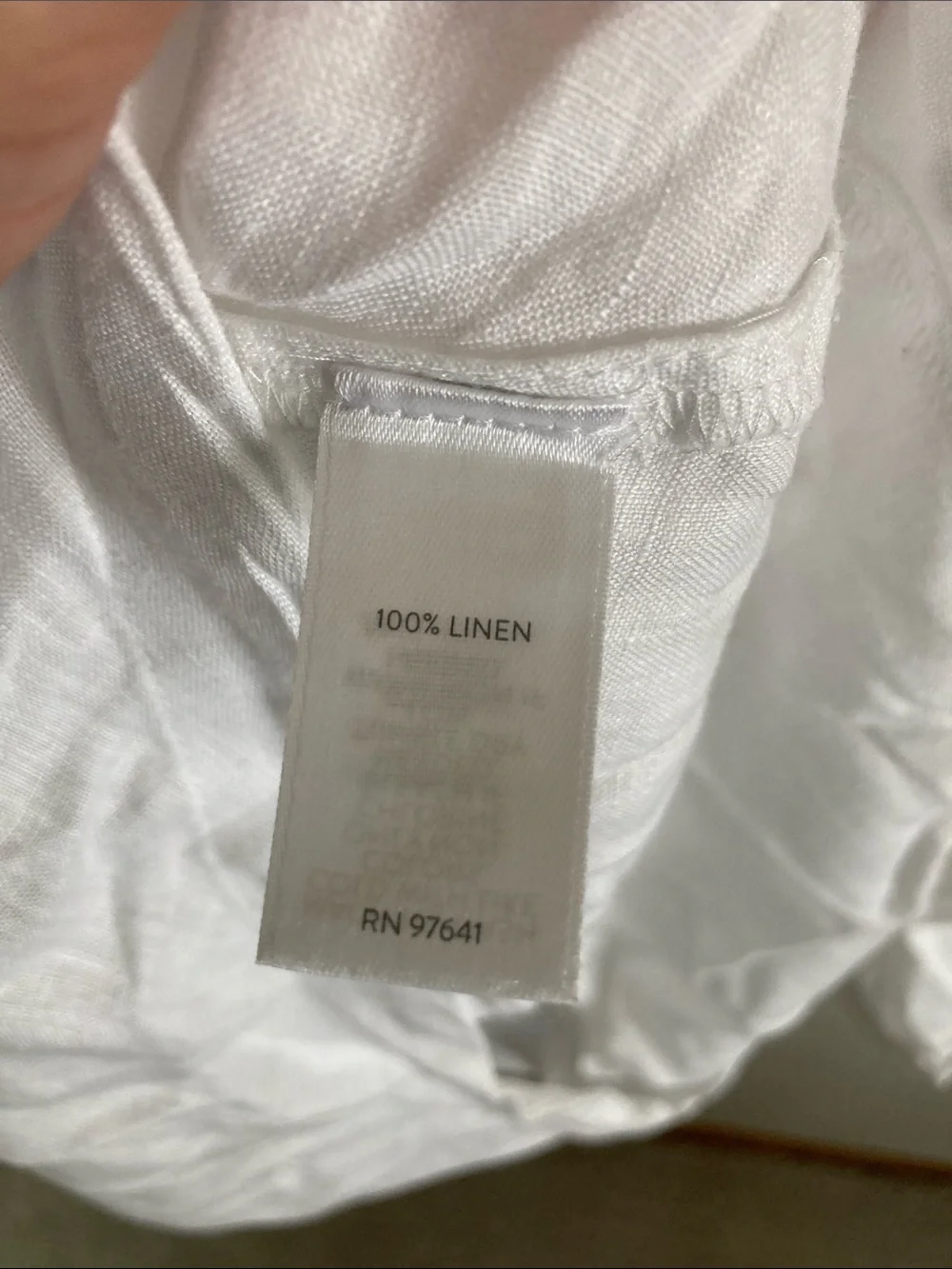 J. Jill White Linen asymmetrical Casual Button-Down Shirt, Women’s Size Small